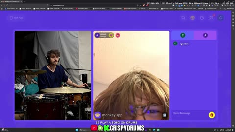 wigger maxxing on drums