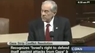 US Congressman Ron Paul - Israel created Hamas