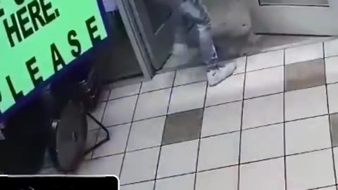 Pro-Palestinian White Man Saves The Day When 2 Black Guys Try To Rob a Store