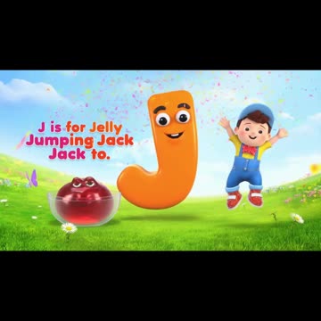 J is for Jelly & Jumping Jack 🤸‍♂️🍇 | Fun Alphabet Rhyme for Kids | Toddler Creative Hub