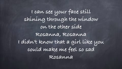 Rosanna (Lyrics)