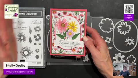 LIVE! Stampin’ Up! Impressions Abloom Card | Intricate Layers & Sweet Colors