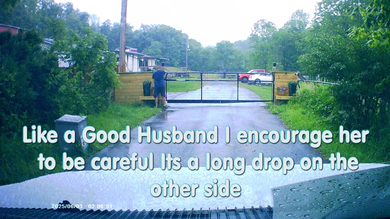 "As we approached our family homestead, ready to settle in for the evening
