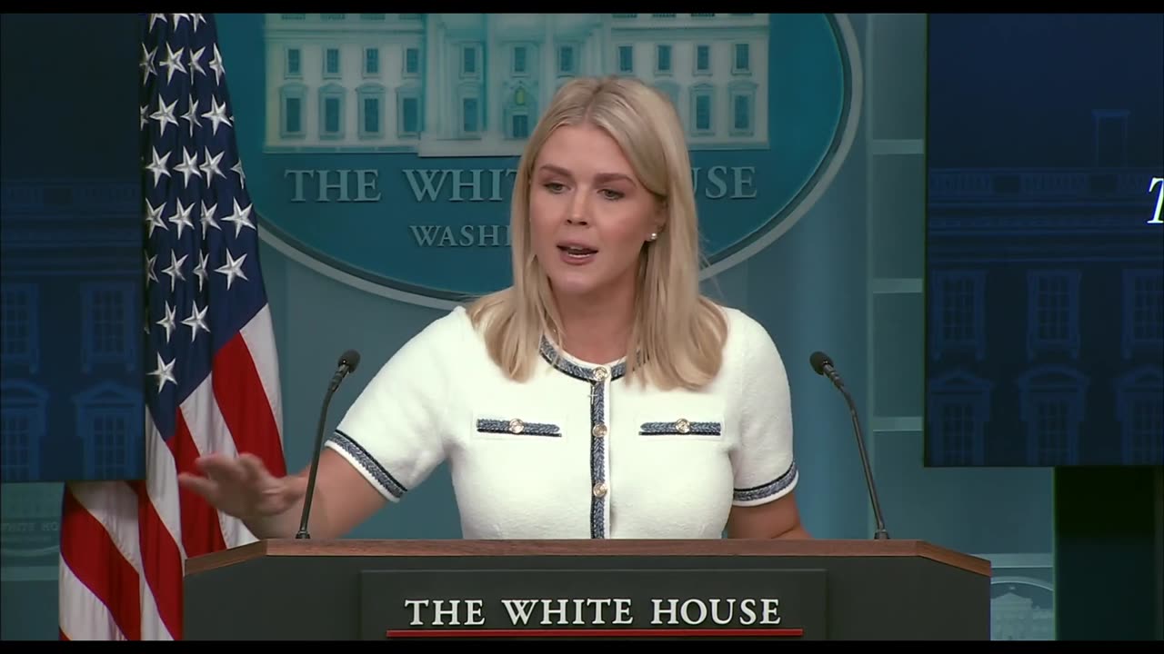Press Secretary Karoline Leavitt Briefs Members of the Media