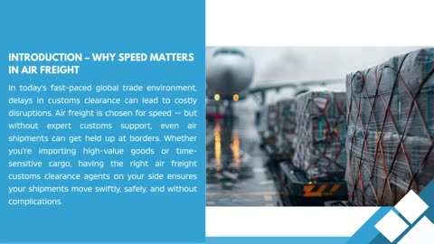 How to Speed Up Your Shipments with Expert Air Freight Customs Clearance Agents