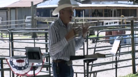 Skipper Calder & Cowboy-up Ministry bring horse training with a message at 11am.