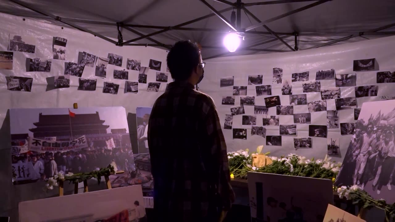 Hong Kongers in Taiwan commemorate Tiananmen Square crackdown