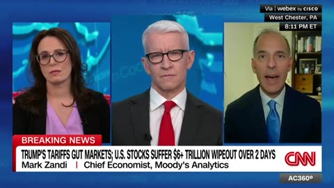 Haberman reacts to Trump playing golf as stocks plunge