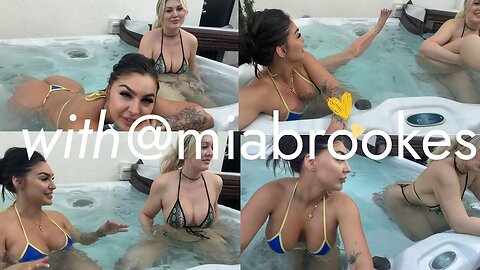 Emjayplayss And itsmiabrookes Curvy Hot Sexy Body Ultimate Bikini Bliss 💦 Takes Over the Jacuzzi