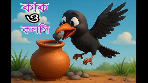 crow and water pot 🍯🍯