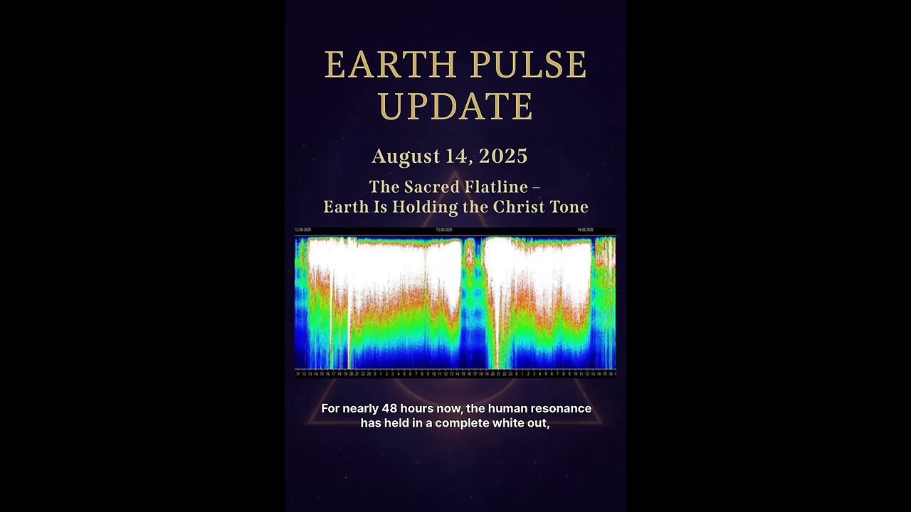 Schumann Resonance Sending One Intense Christ Consciousness Signal
