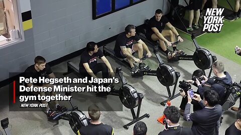 Pete Hegseth and Japan's Defense Minister Hit the Gym Together