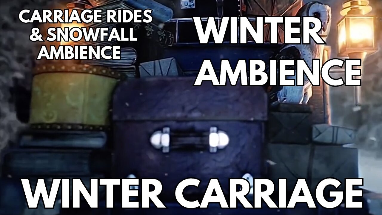 ❄️ Winter Carriage Ambience | Carriage Rides & Snowfall | Winter 4K ASMR