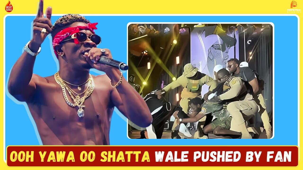Shatta wle blast fan who pushed him to the ground