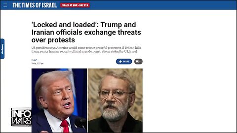 Trump & Iranian Leaders Exchange Threats Over Populist Protest