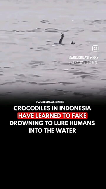 Crocodiles Can Fake Drowning To Trick Their Prey