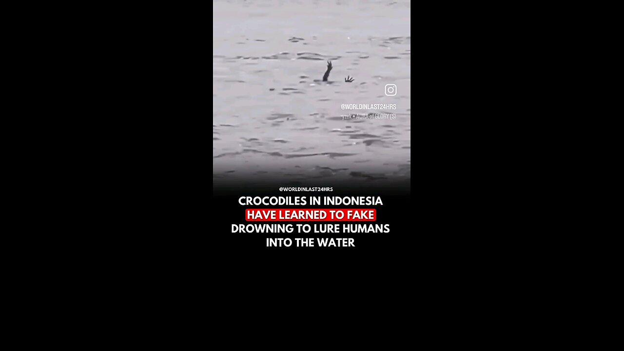 Crocodiles Can Fake Drowning To Trick Their Prey