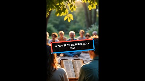 A Prayer to Embrace Holy Rest