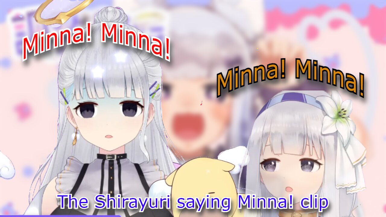 comedian vtuber Shirayuri lily - Minna!