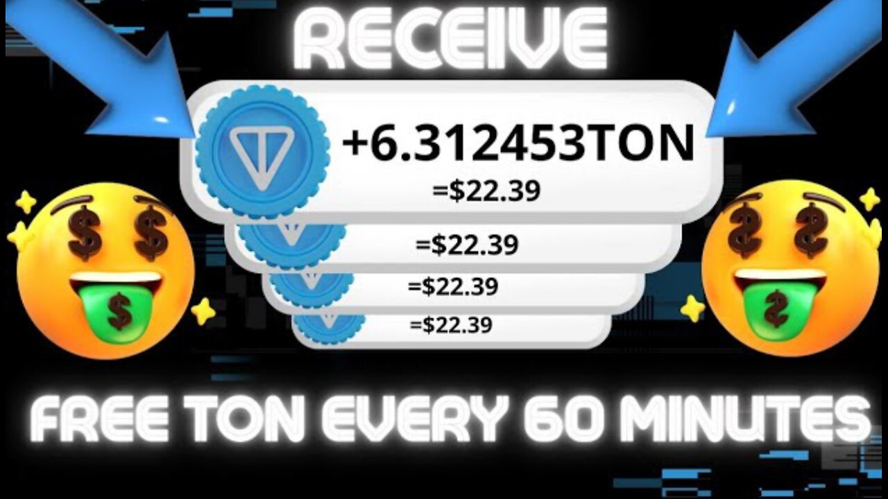 How to Earn 0.97 TON Coins for Free in 60 Minutes | Free Toncoin