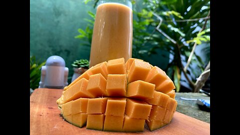 Mango Milkshake😋This Mango Milkshake Broke the Internet! 🥭 So Creamy, So Easy!