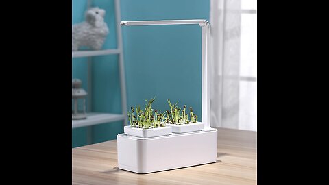 Hydroponic Systems with Led Plant Grow Light, Intelligent Watering, Water Shortage Reminder & Timer