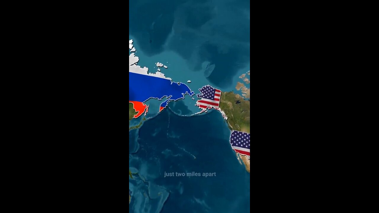 U.S. 🇺🇸 and Russia 🇷🇺 are only 2 Miles Apart & Sometimes Even Connected❗️