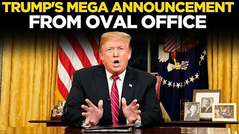 Trump LIVE: US President Donald Trump Makes Big Announcement at Oval Office | White House News