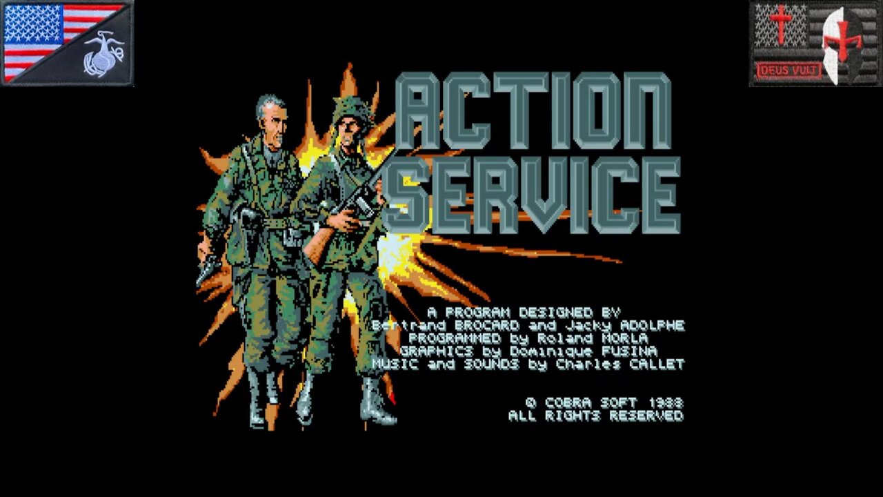 Action Service (Atari ST - Attract Mode) [EU Version of "Combat Course"]