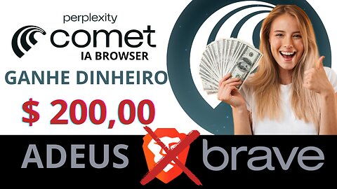 Perplexity Comet Browse - IA GRATIS - Esqueça o Brave e o Chrome - Ganhe Dinheiro