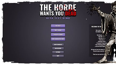 Demo Gameplay, No Commentary - The Horder Wants You Dead