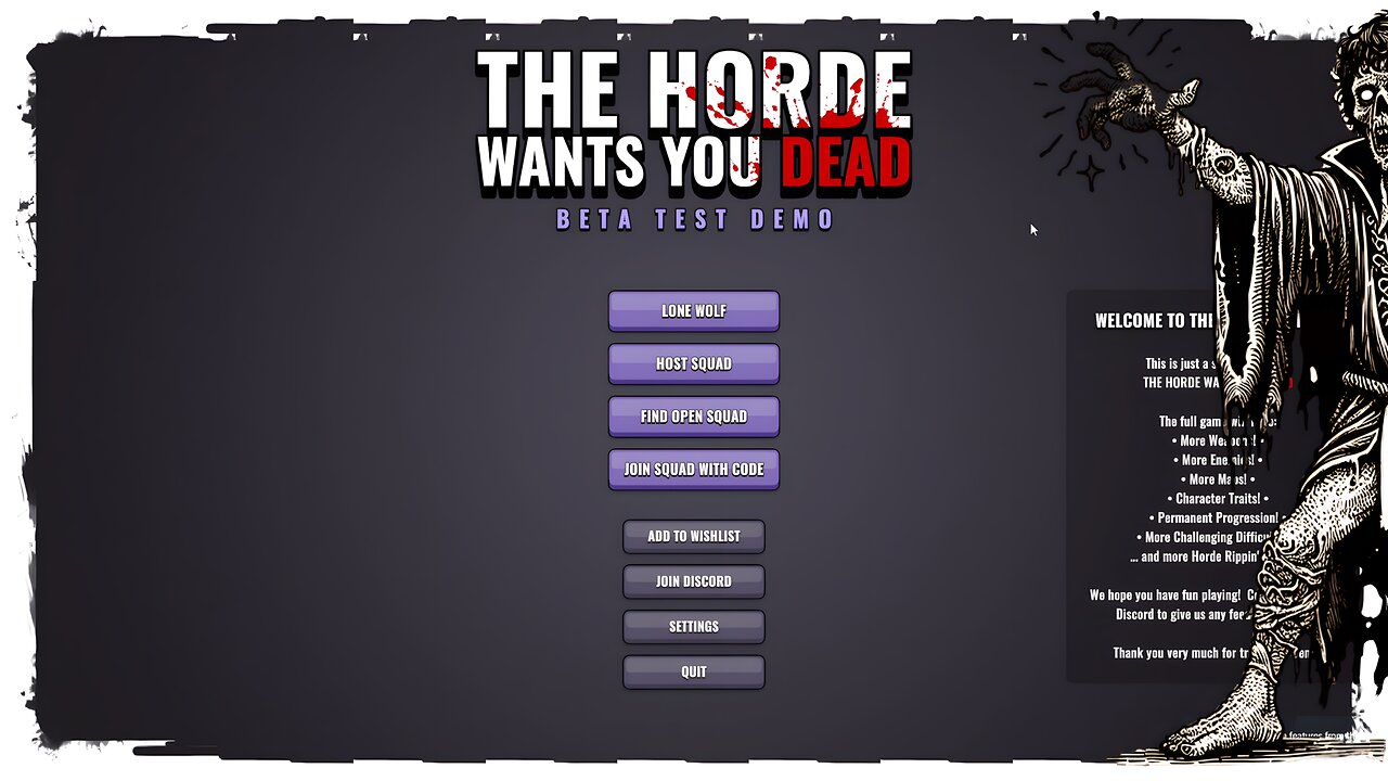 Demo Gameplay, No Commentary - The Horder Wants You Dead