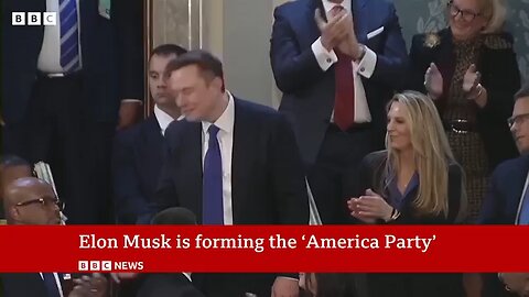 Breaking News Elon Musk says he is launching new political party | BBC News