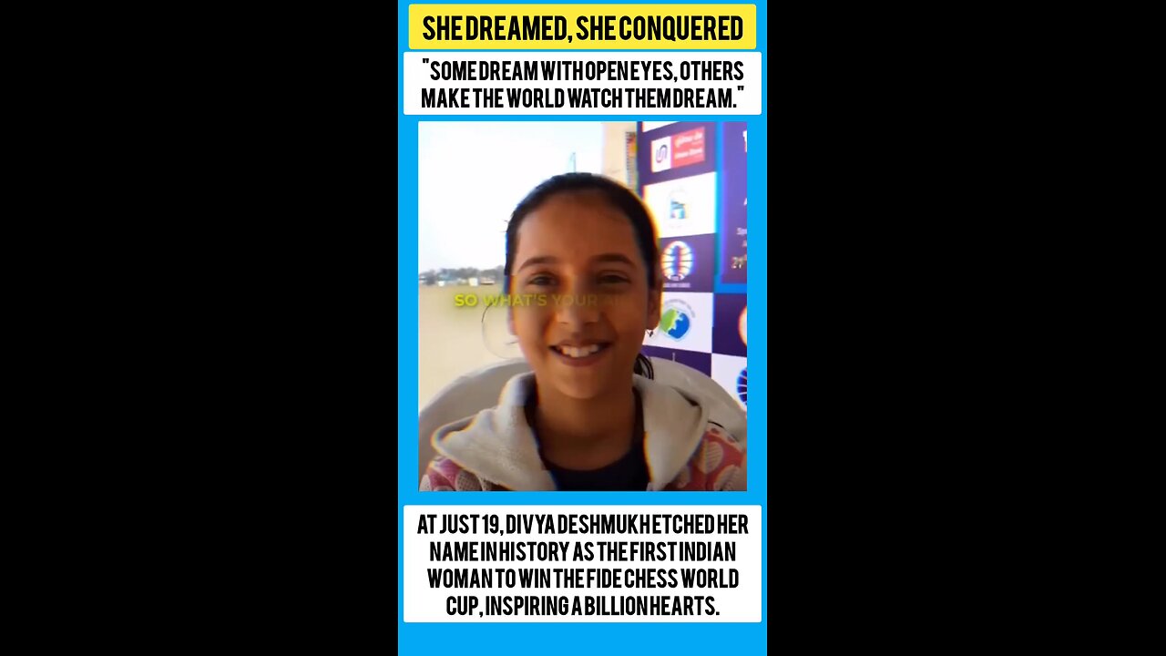 She Dreamed, She Conquered