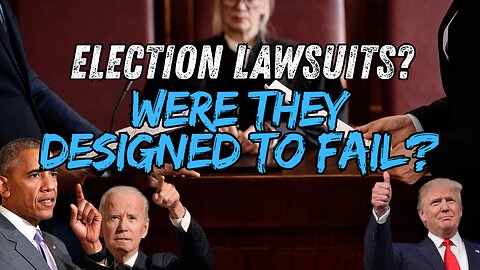 The Plan On Elections WAS TO LOSE ALL LAWSUITS! How We Can Recover!