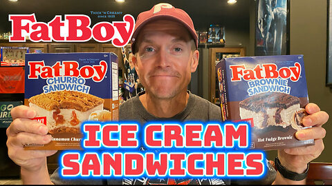 Fatboy Ice Cream Sandwhiches Brownie and Churro