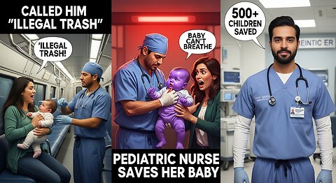 Mom Calls Janitor 'Illegal Trash' - Baby Choking Reveals He's Pediatric ER Nurse! Viral Stories