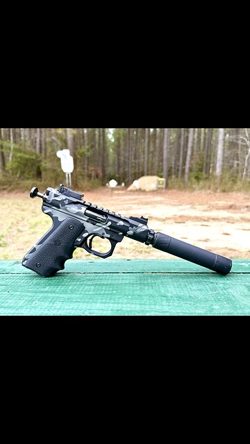 Suppressed Volquartsen Mini Scorpion 22 Pistol