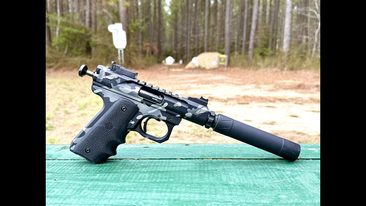 Suppressed Volquartsen Mini Scorpion 22 Pistol