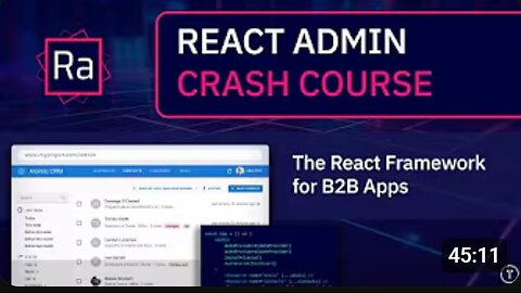 🚀 React Admin Crash Course 2025: Build Powerful Admin Panels Fast! 🖥️