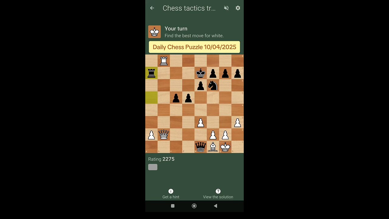 Daily Chess Puzzle 10/04/2025