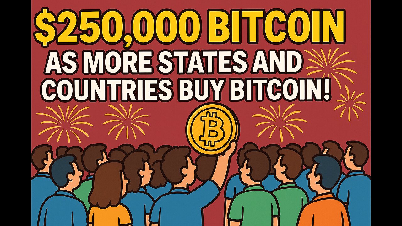 $250,000 BITCOIN AS MORE STATES AND COUNTRIES BUY BITCOIN!