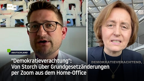 "Demokratieverachtung": Von Storch über Grundgesetzänderungen per Zoom aus dem Home-Office