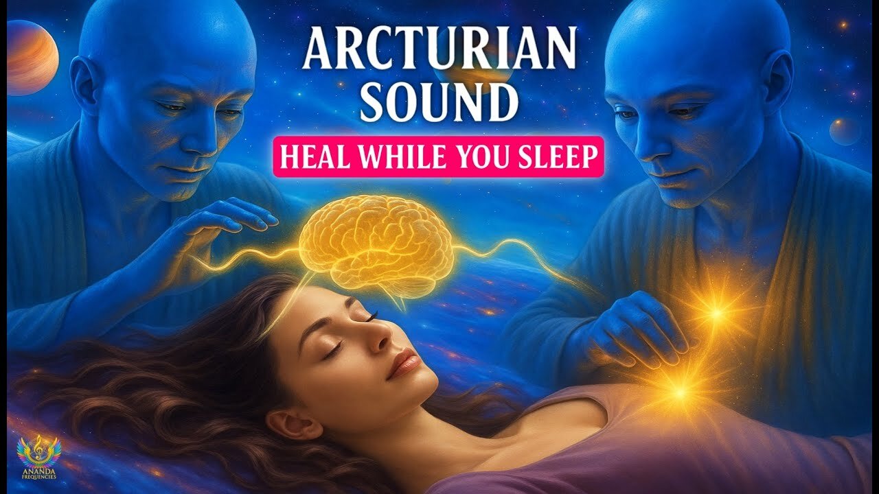 🌌 Arcturian Sound Healing ✧ Heal While You Sleep | Melatonin Release,Stop Overthinking Brain Massage