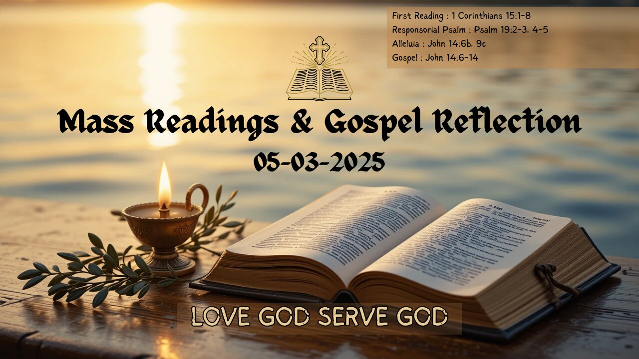 Today’s Holy Mass Readings and Gospel Reflection - Friday, May 2,2025