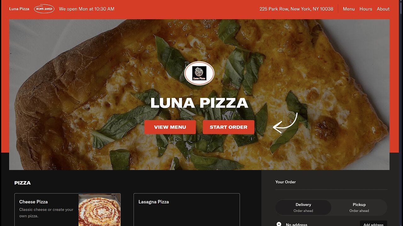 Luna Pizza - Pizza Review
