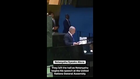 Netanyahu left without an audience as the room emptied