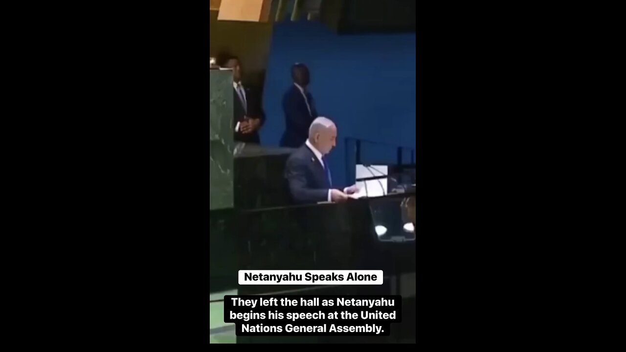 Netanyahu left without an audience as the room emptied