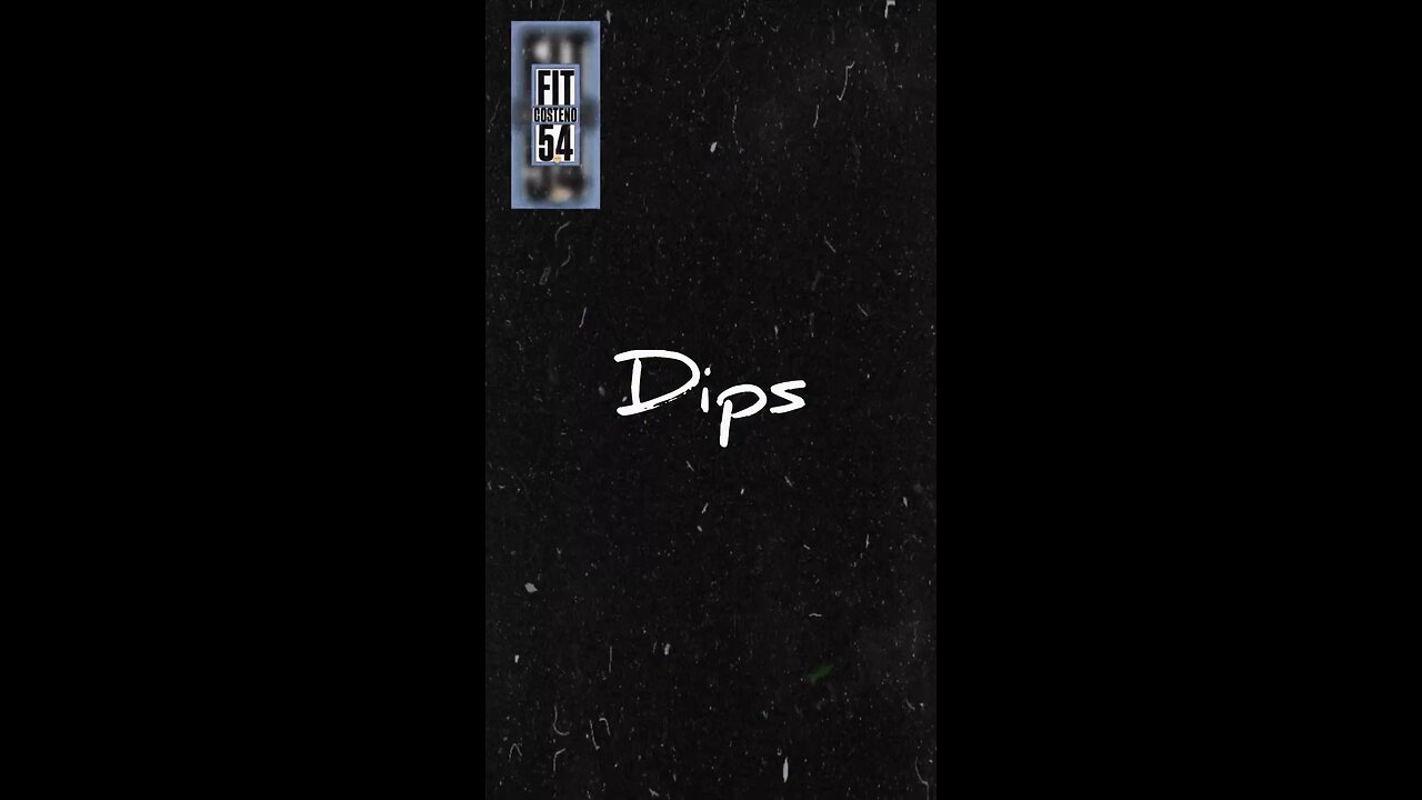 Dips clip of my push workout … accountability