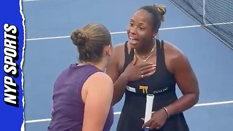 NEW ANGLE of Townsend and Ostapenko Verbal Spat